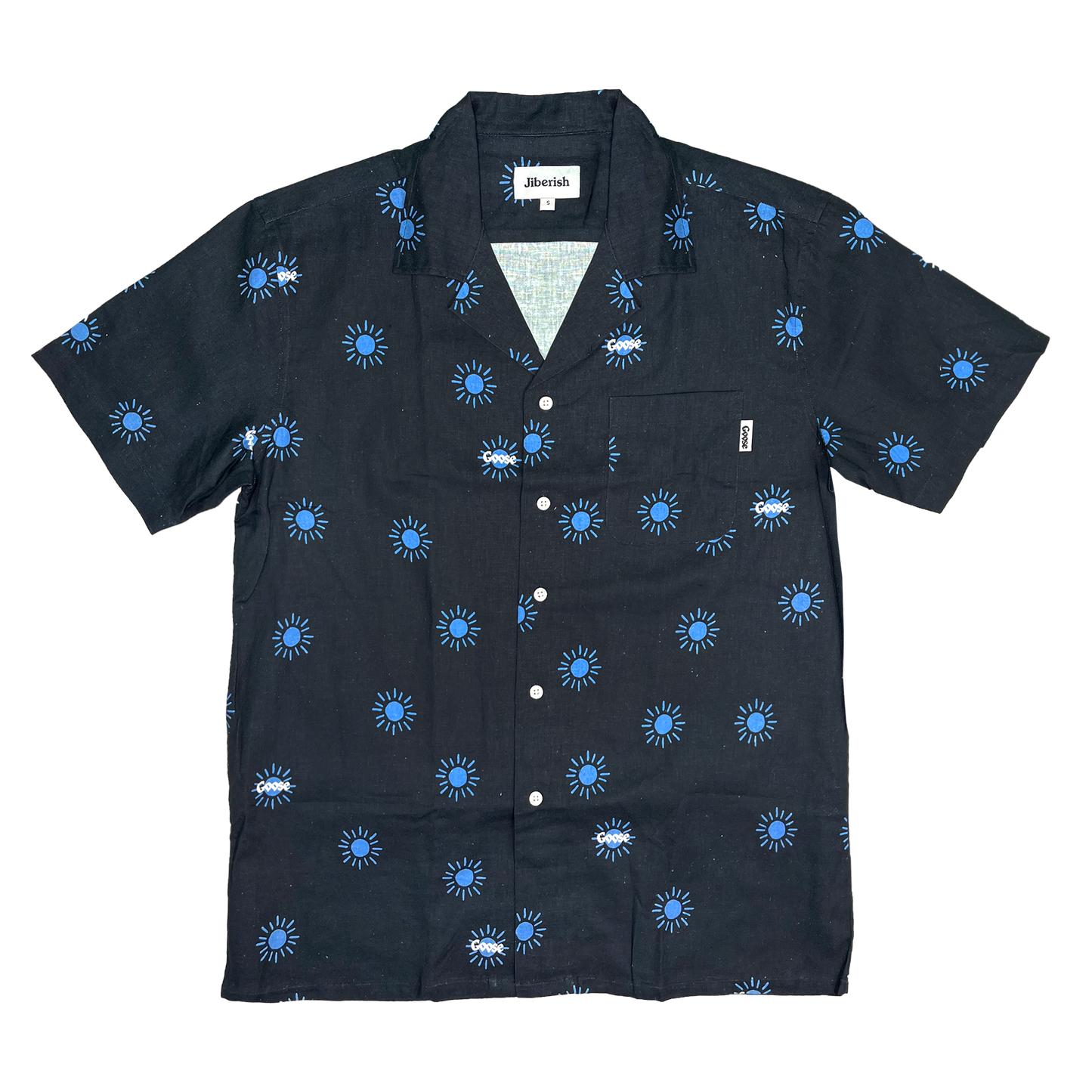 Goose x Jiberish Navy Button Down