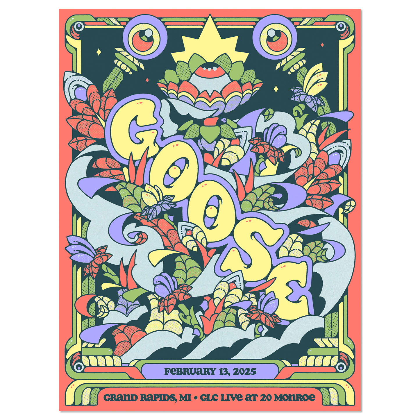 Grand Rapids, MI – 2/13/25 Poster by Tiffany Chin