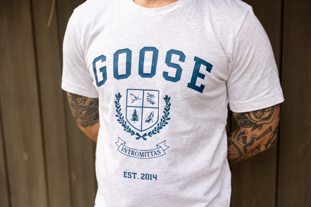 Collegiate Crest Tee – goose the band