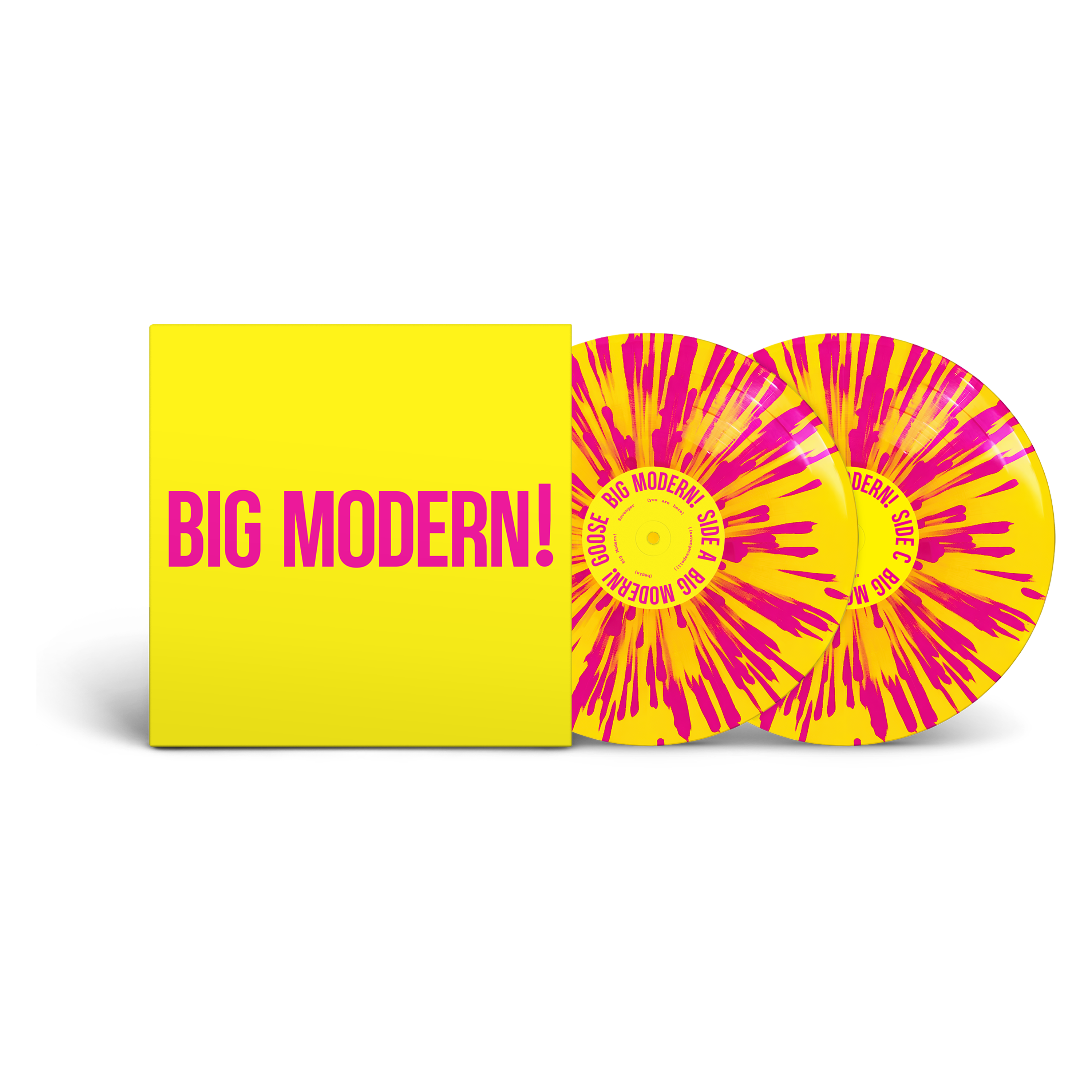 BIG MODERN! - "Big Unicorn" Yellow & Magenta Splatter 2xLP