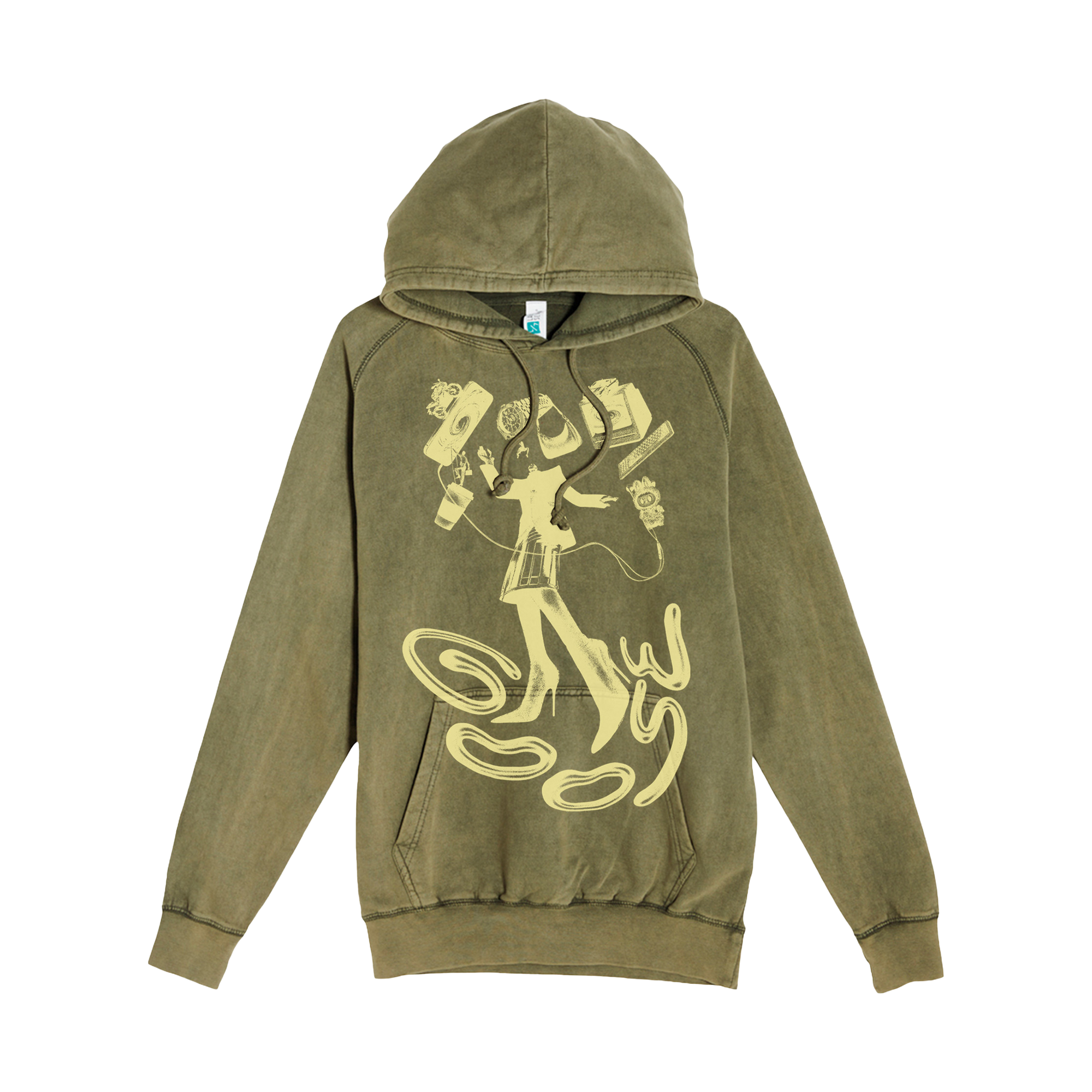 Face Collage Pullover Hoodie