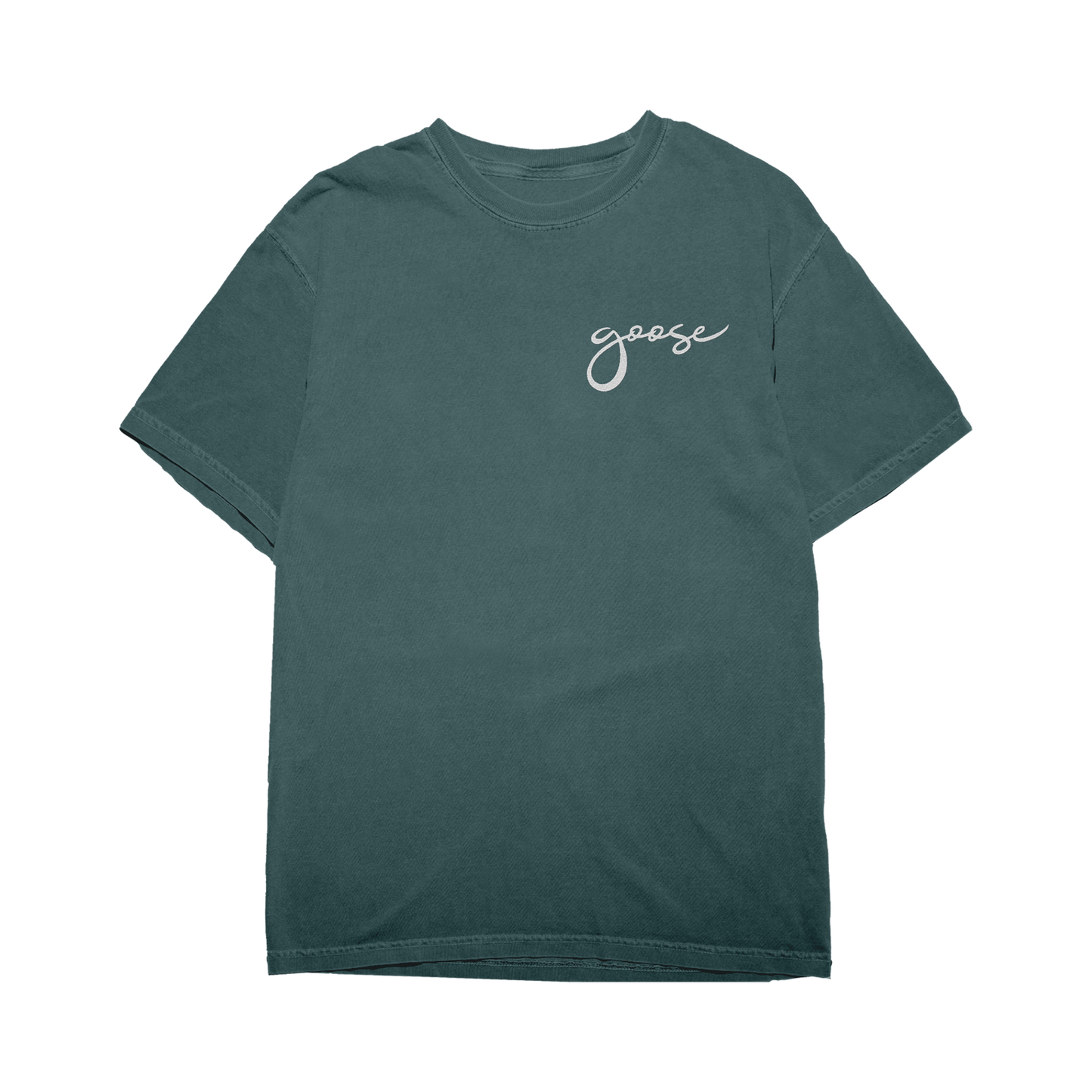 Embroidered Script Logo Tee – goose the band