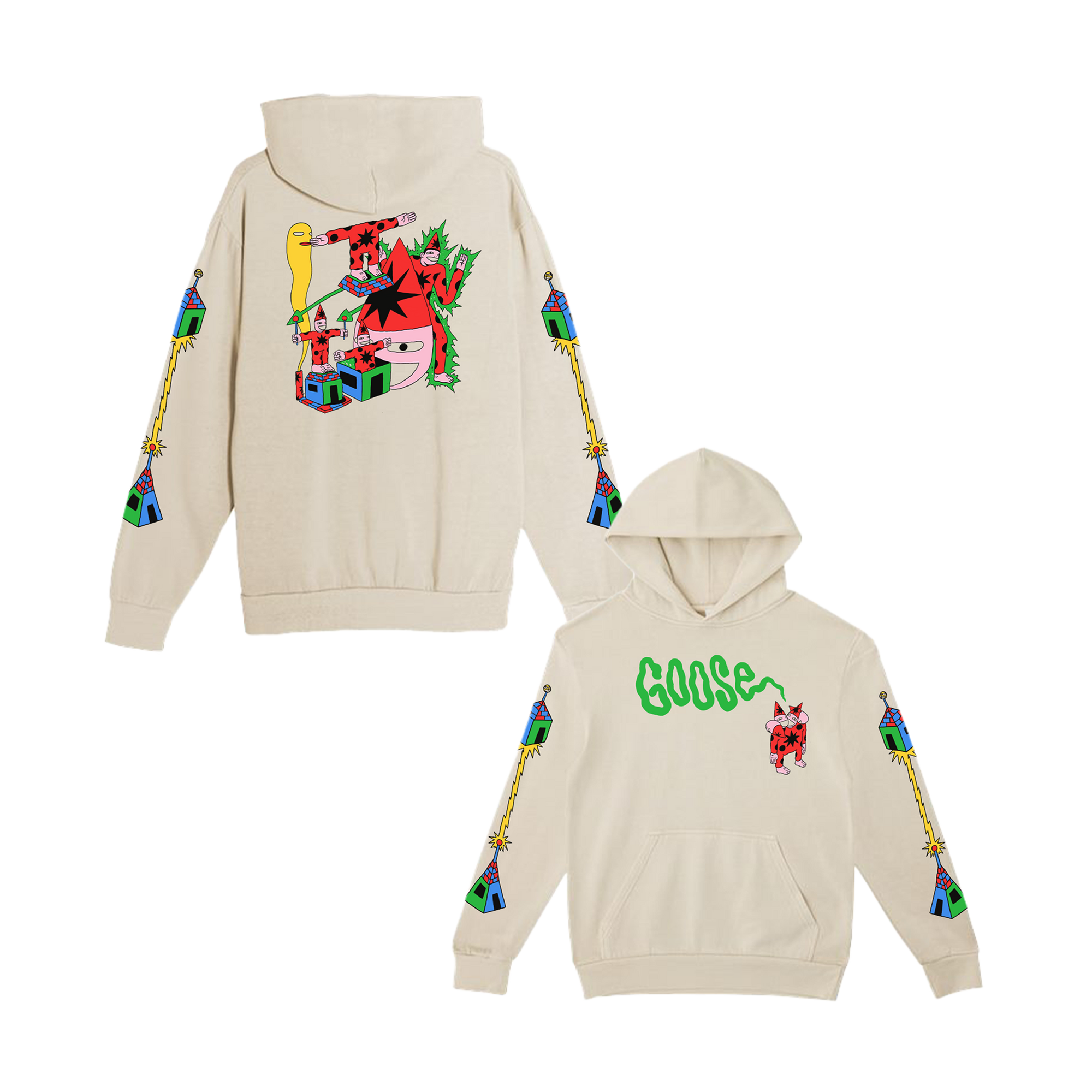 Four Headed Pullover Hoodie