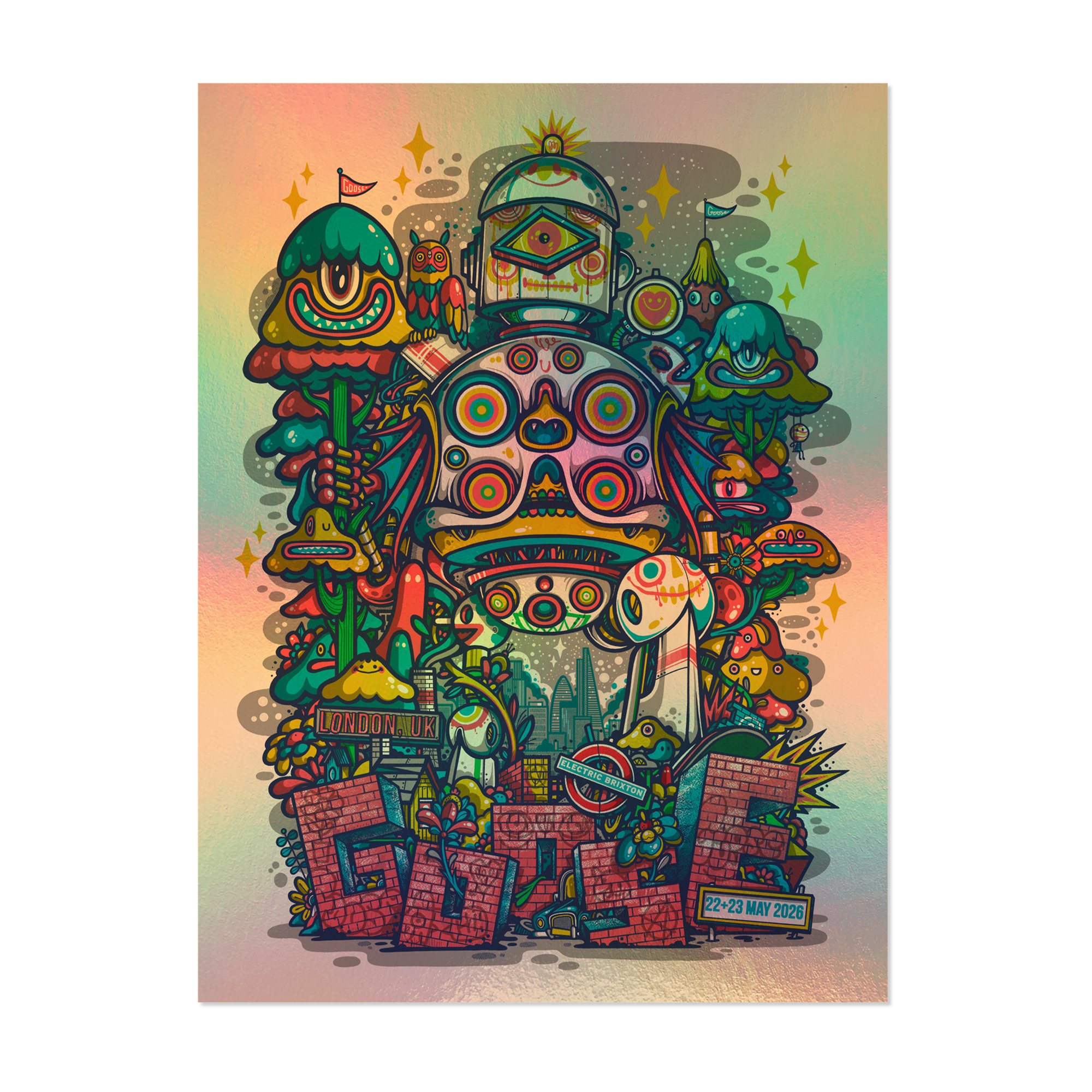 London, UK - 5/22 + 5/23/26 Poster by Drew Millward