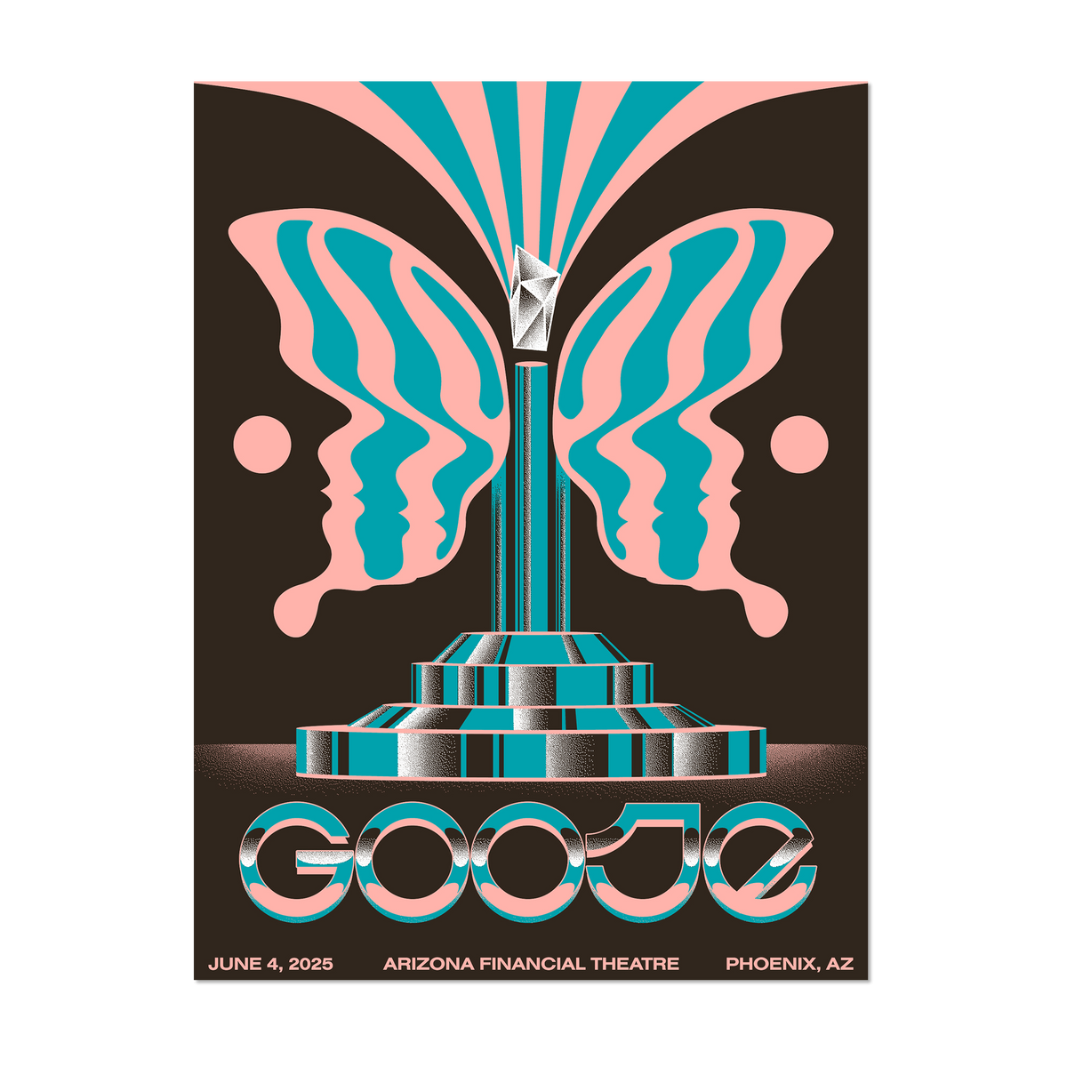 Phoenix, AZ - 6/4/25 Poster by Ishaq Fahim – goose the band