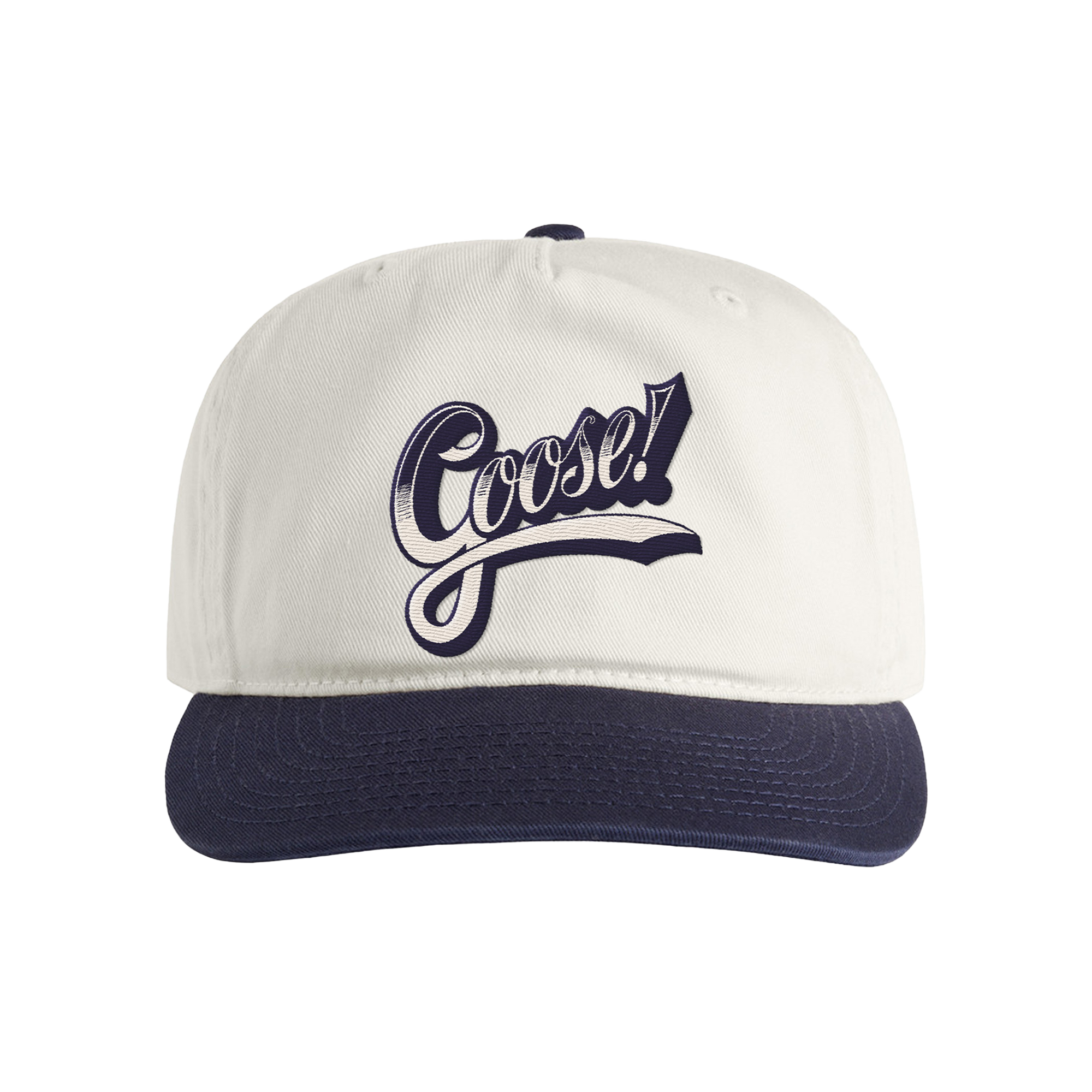 Retro Script Two-Tone Cap - Natural/Midnight