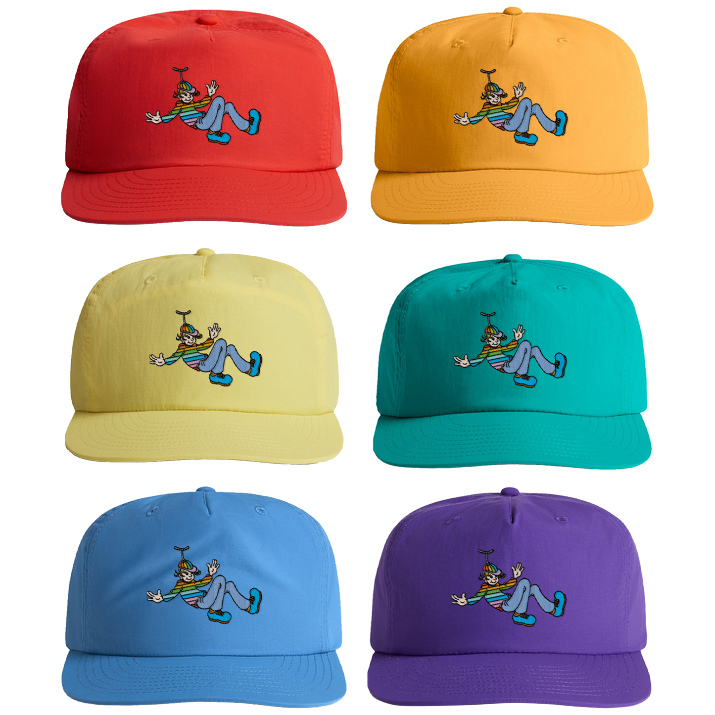 Rainbow Kid Surf Cap