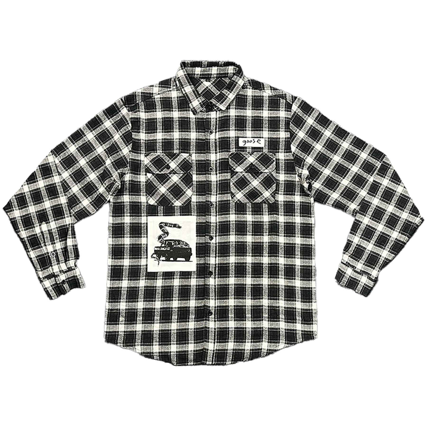 Chain Yer Dragon Patch Flannel