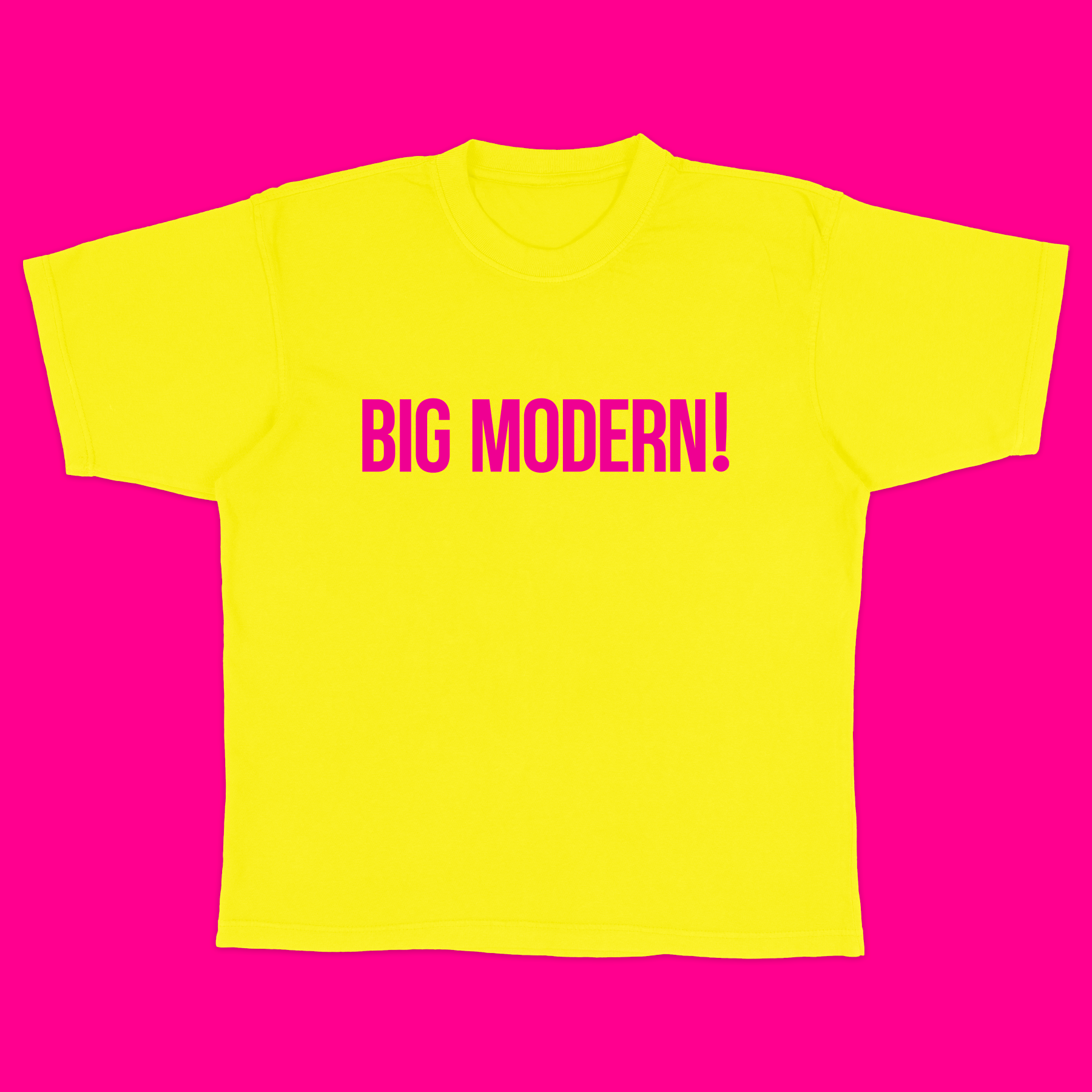 BIG MODERN! Tee - Big Yellow