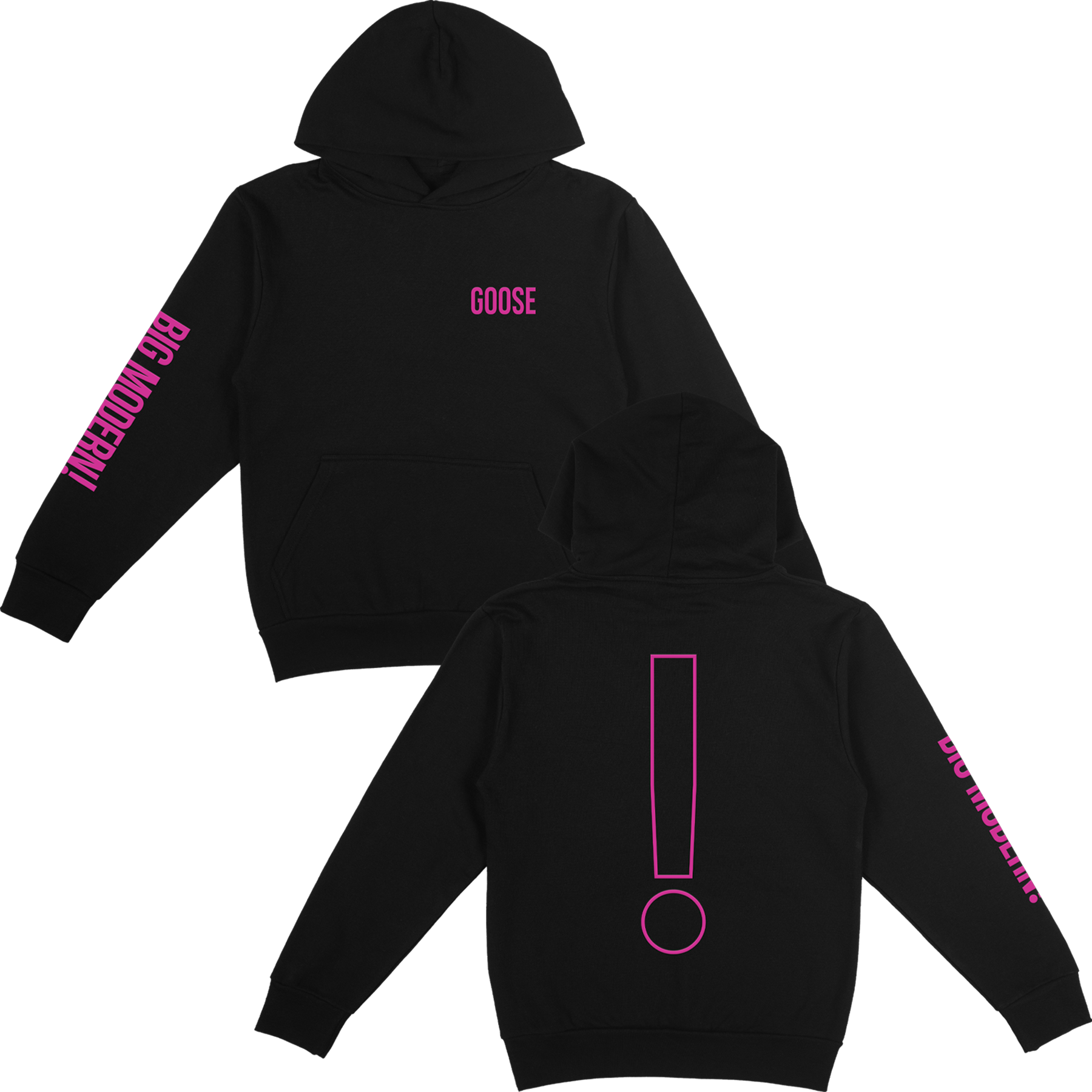 BIG MODERN! Exclamation Pullover Hoodie