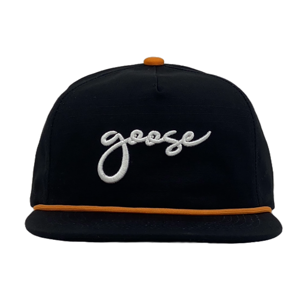 Script Logo Ripstop Hat – Black/Orange