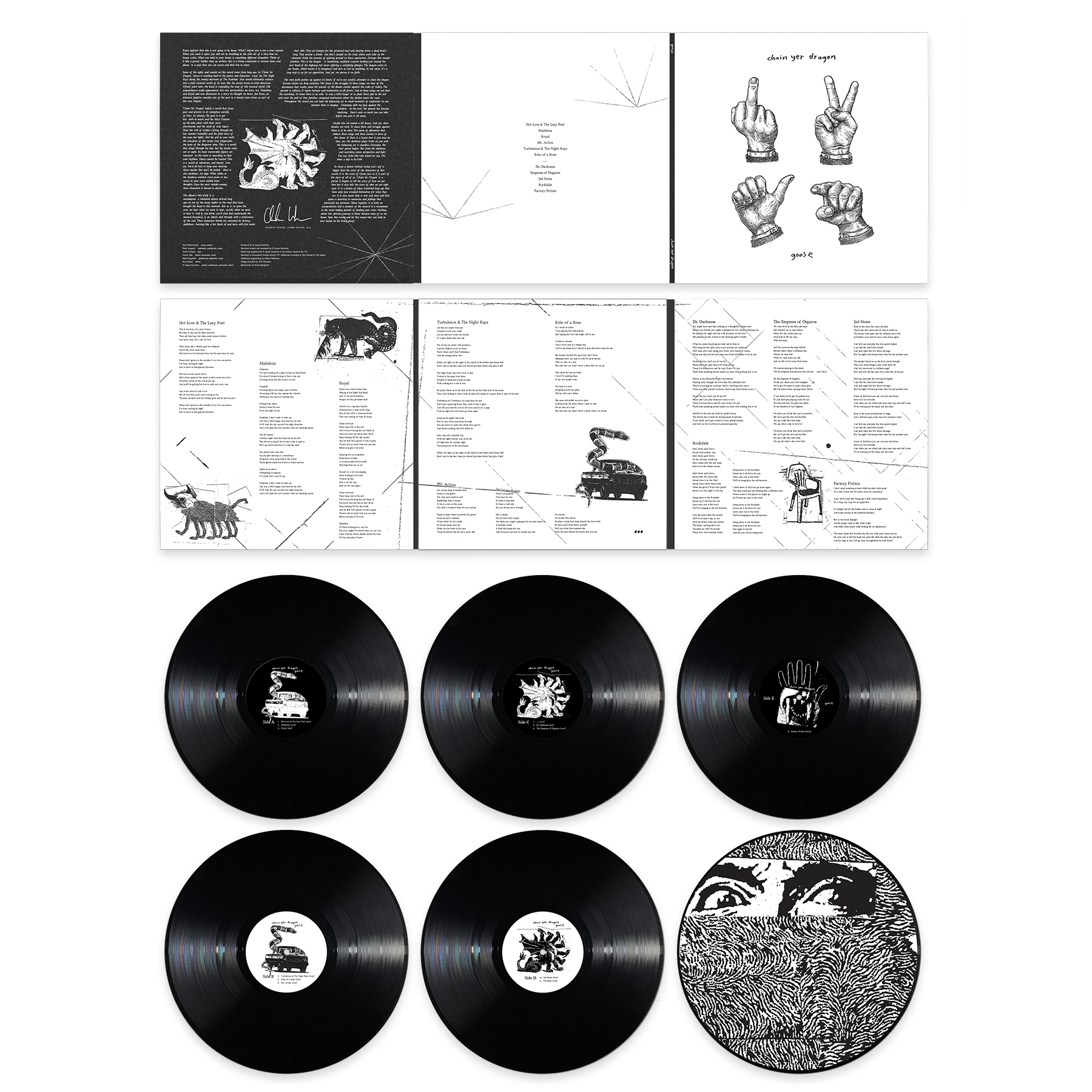 Chain Yer Dragon - Black 3xLP