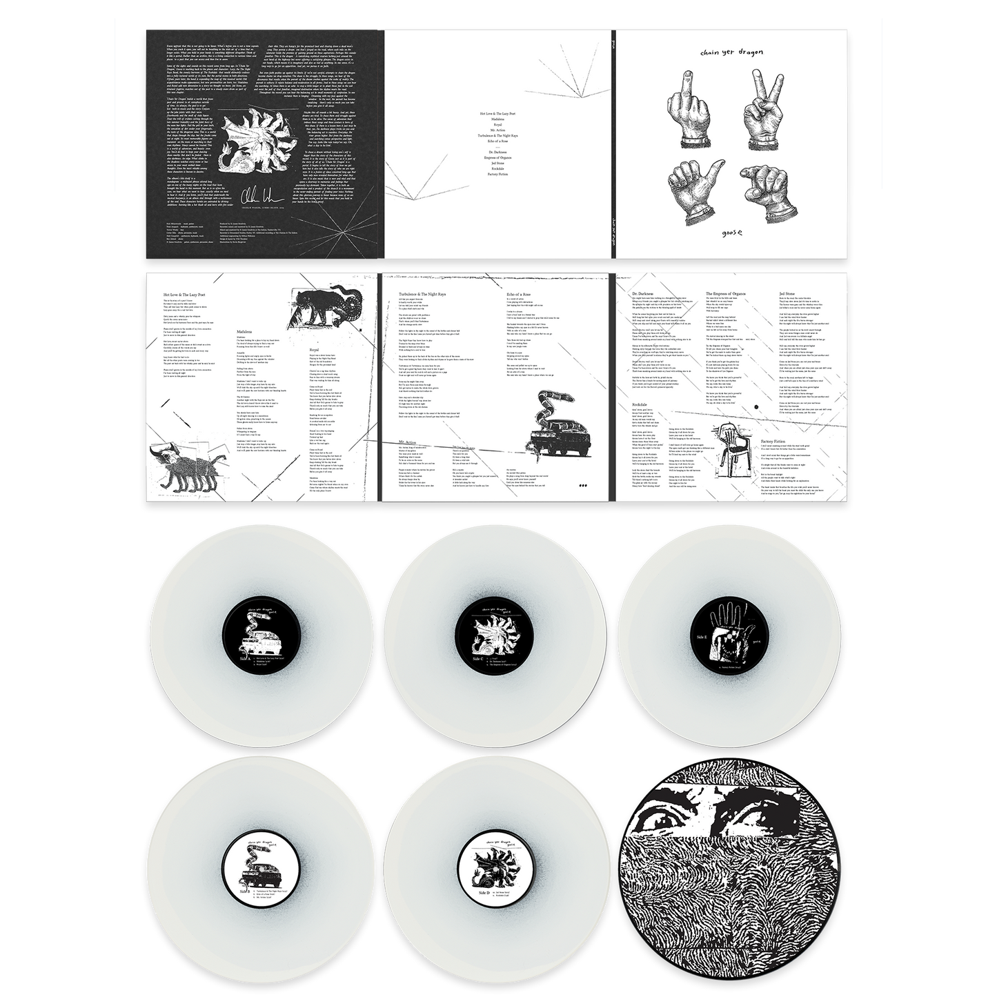 Chain Yer Dragon - White Ash 3xLP (LE 1000)