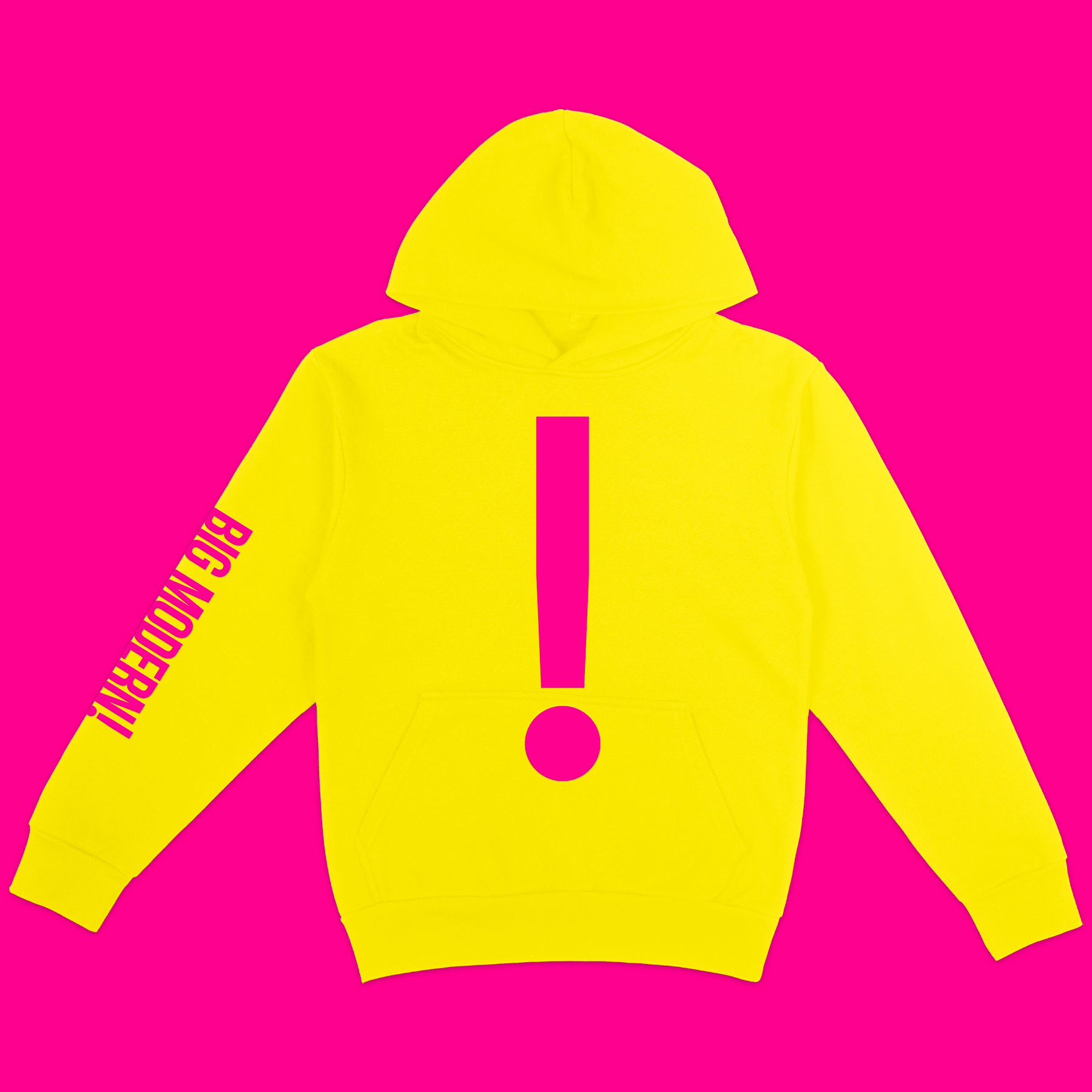 BIG MODERN! Exclamation Hoodie - Big Yellow