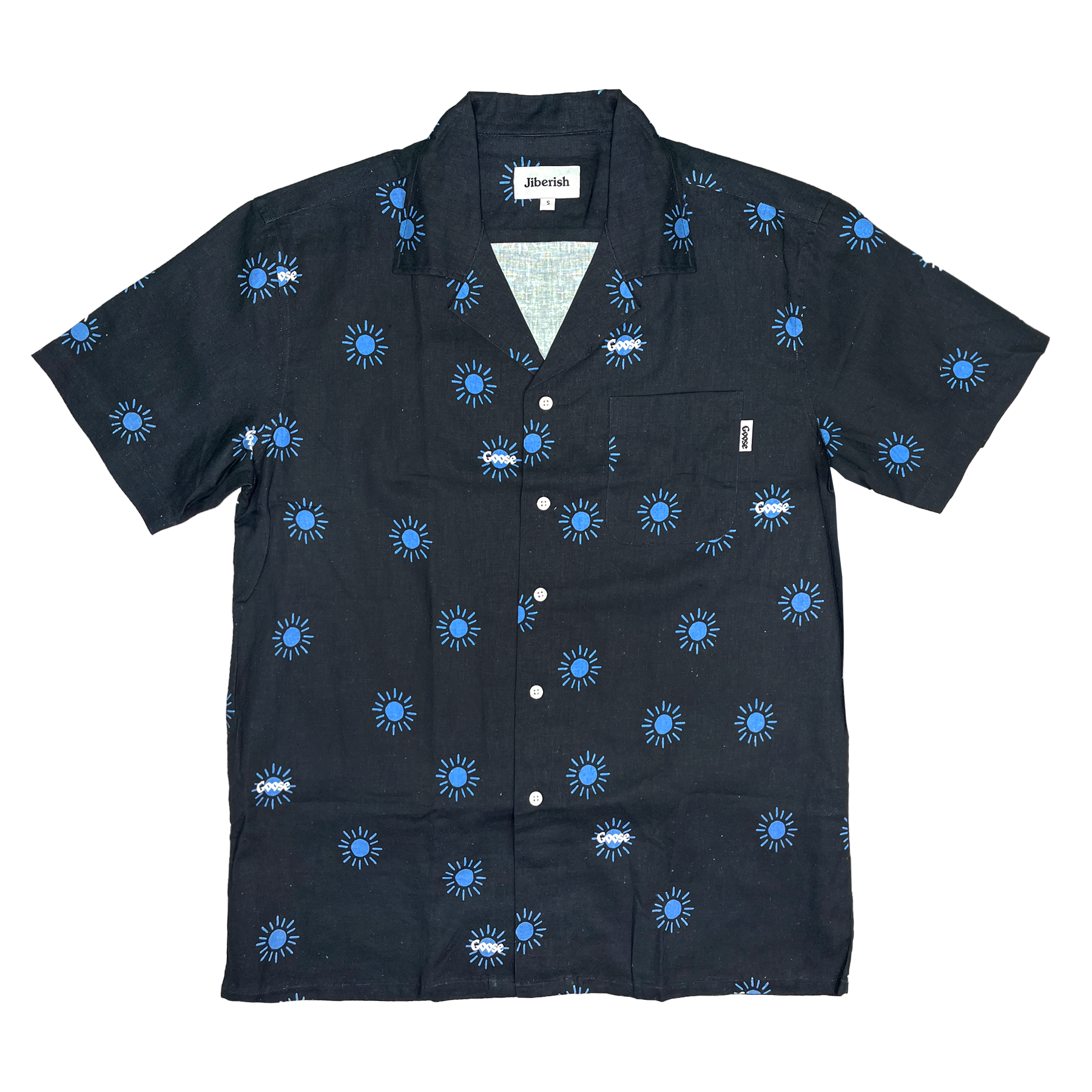 Goose x Jiberish Navy Button Down